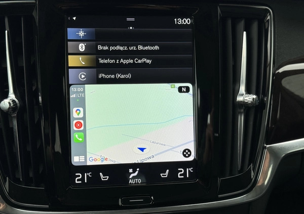 Volvo S90 cena 129900 przebieg: 71045, rok produkcji 2019 z Radzymin małe 154